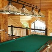 Бильярд в доме из клееного бруса