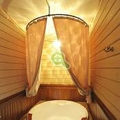 Ванная комната в доме из клееного бруса