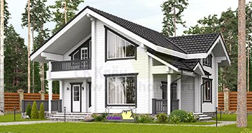 Название: Флагман (КБ-66). Коттедж из профилированного бруса